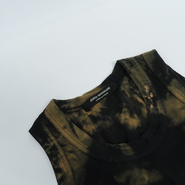 実際に弊社で買取させて頂いたJUNYA WATANABE COMME des GARCONS/コムデギャルソン タイダイブリーチ ノースリーブ カットソー JO-T008の画像 4枚目