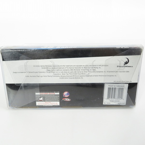 実際に弊社で買取させて頂いたWINNER'S CIRCLE/ウィナーズサークル 1/24 Great Clips Shark Tale ＃38 Kasey Kahne シャーク・テイル ミニカーの画像 7枚目
