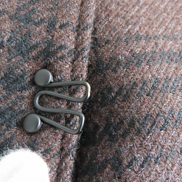 実際に弊社で買取させて頂いたnonnative/ノンネイティブ ウール中綿チェックジャケット レザー TNP-NN-WJ-6004/2の画像 6枚目
