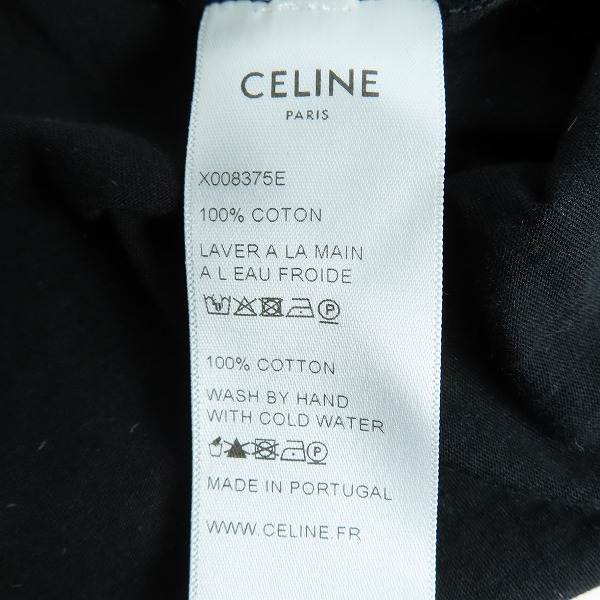 実際に弊社で買取させて頂いた【JPタグ】CELINE/セリーヌ 19SS ロゴプリントTシャツ X008375E/Sの画像 4枚目
