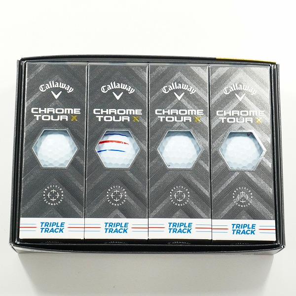 実際に弊社で買取させて頂いた(2)【未使用】Callaway/キャロウェイ CHROME TOUR X TRIPLE TRACK ゴルフボール ホワイト 1ダース
