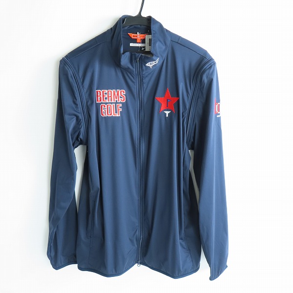 実際に弊社で買取させて頂いた【未使用】BEAMS GOLF/ビームスゴルフ スターフラッグロゴ ツアー エアシャットブルゾン 82-18-0223-444-79-20/L