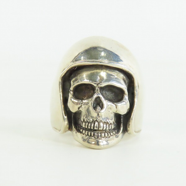 実際に弊社で買取させて頂いたTHE GREAT FROG/ザ グレートフロッグ バイカースカルリング/Biker Skull Ring 25号-25.5号の画像 1枚目