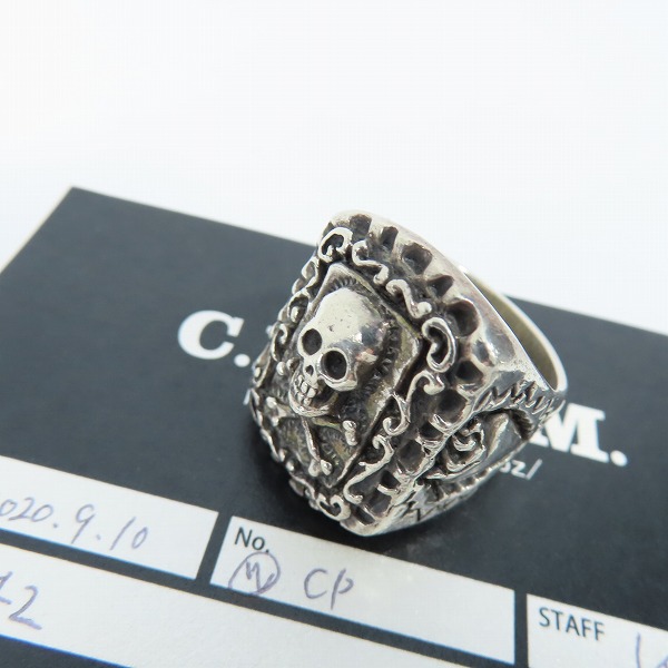 実際に弊社で買取させて頂いた【ギャラ付】CRAZY PIG/クレイジーピッグ カラベラメキシカンスカル リング/CALAVERA MEXICAN SKULL 21号