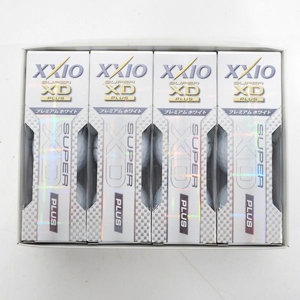 実際に弊社で買取させて頂いた【未使用】DUNLOP/ダンロップ XXIO/ゼクシオ SUPER XD PLUS ゴルフボール プレミアムホワイト 1ダース