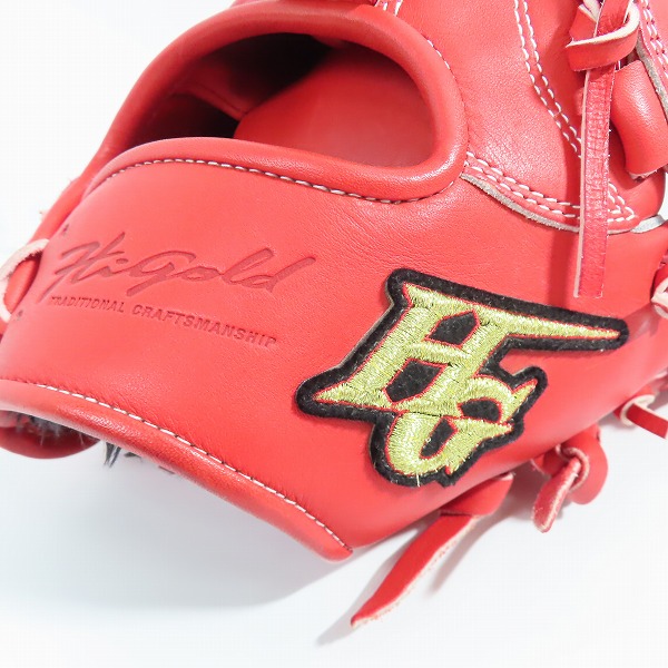 実際に弊社で買取させて頂いたHi-Gold/ハイゴールド 心極 軟式 投手用 グローブ KKG-5101の画像 6枚目