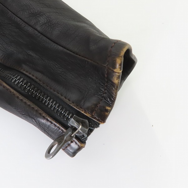 実際に弊社で買取させて頂いたISAMU KATAYAMA BACKLASH/イサムカタヤマ バックラッシュ シングルライダースジャケット 964-03/2(M)の画像 5枚目