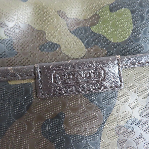 実際に弊社で買取させて頂いたCOACH/コーチ シグネチャー カモフラージュ ショルダーバッグ F70848の画像 6枚目