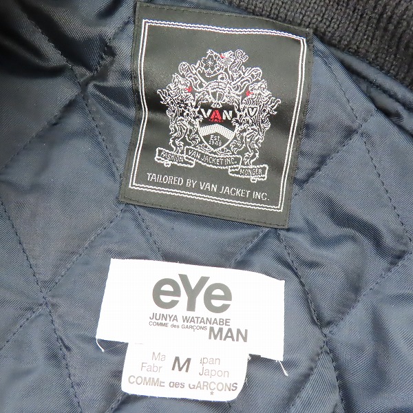 実際に弊社で買取させて頂いたアイコムデギャルソンジュンヤワタナベマン×ヴァンジャケット WOOL VARSITY BOMBER/バーシティボンバージャケット WH-J914/Mの画像 2枚目
