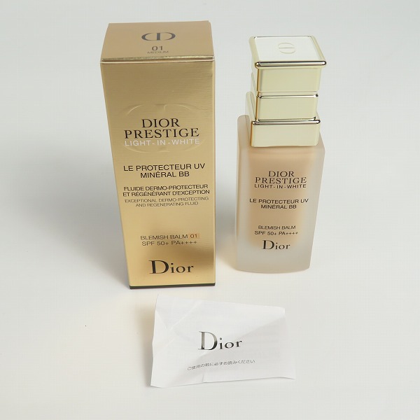 実際に弊社で買取させて頂いたDior/ディオール プレステージ ホワイト ル プロテクター UV ミネラル BB 01 日焼け止め/化粧下地 30mlの画像 6枚目