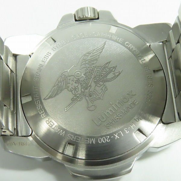 実際に弊社で買取させて頂いたLUMINOX/ルミノックス SERIES 3250 ネイビーシールスチール 腕時計 XS.3254の画像 4枚目