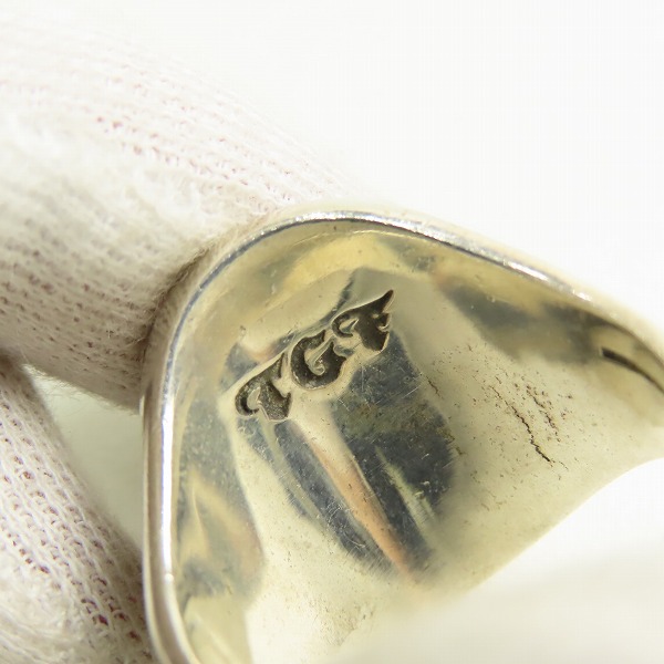 実際に弊社で買取させて頂いたTHE GREAT FROG/ザ グレートフロッグ スカル リースリング 25.5号の画像 6枚目