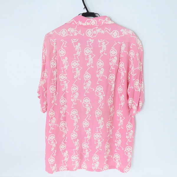 実際に弊社で買取させて頂いたEVISU/エヴィス 家紋ドクロ 総柄アロハシャツ/42の画像 1枚目