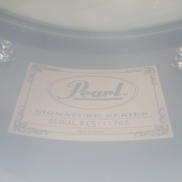 実際に弊社で買取させて頂いた★Pearl/パール CS1450 Chad Smith/チャド・スミス シグネチャースネアドラム 14ｘ5 ソフトケース付の画像 7枚目