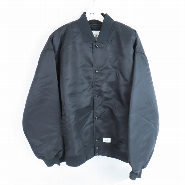 実際に弊社で買取させて頂いた【未使用】WTAPS/ダブルタップス 21AW TEAM JACKET/チームジャケット ブラック 212QDT-JKM01/XL