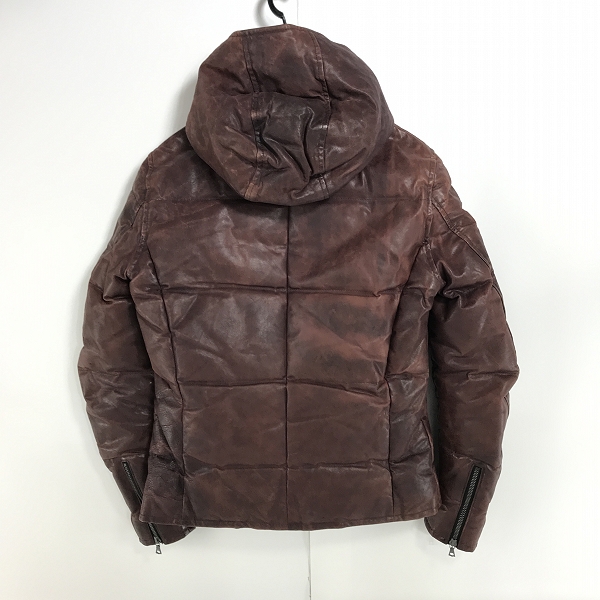 実際に弊社で買取させて頂いたISAMUKATAYAMA BACKLASH/バックラッシュ ポルトガルステアレザー ホワイトグースダウン 1280-03/Sの画像 1枚目