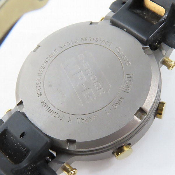 実際に弊社で買取させて頂いたG-SHOCK/Gショック TITANIUM チタニウム デジタル 腕時計 初代 MR-G/MRG-1【動作未確認】の画像 3枚目