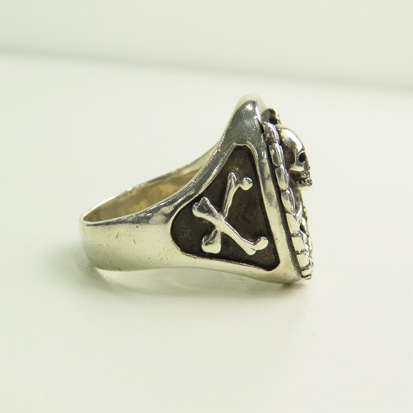 実際に弊社で買取させて頂いたTHE GREAT FROG/ザ グレートフロッグ スカル リースリング 25.5号の画像 3枚目