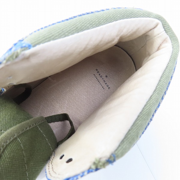 実際に弊社で買取させて頂いたREADYMADE×UNITED ARROWS & SONS/レディメイド×ユナイテッドアローズ＆サンズ ミリタリー リメイク スニーカー/3の画像 4枚目