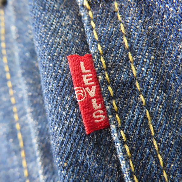 実際に弊社で買取させて頂いたLEVIS/リーバイス 506 刻印J09 1st 復刻 ビッグE デニムジャケット/G-ジャン 71506-XX/38の画像 5枚目