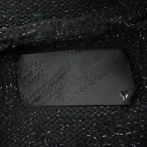 実際に弊社で買取させて頂いたRoen/ロエン スカル ラメニット ダッフルコート 72132007 Lの画像 2枚目