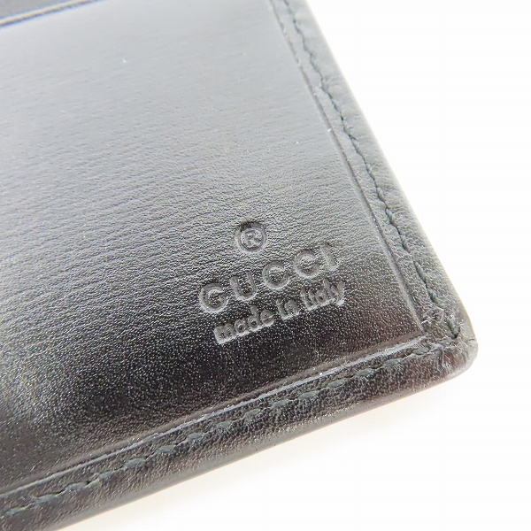 実際に弊社で買取させて頂いたGUCCI/グッチ 二つ折り 札入れ/財布 138064の画像 4枚目