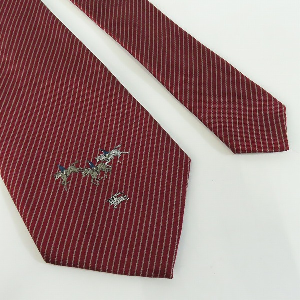 実際に弊社で買取させて頂いたBurberrys/バーバリーズ ホースロゴ刺繍 ネクタイ の画像 2枚目