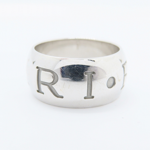 実際に弊社で買取させて頂いたBVLGARI/ブルガリ モノロゴ K18WG/ホワイトゴールド リング/指輪 #55/14-14.5号の画像 3枚目