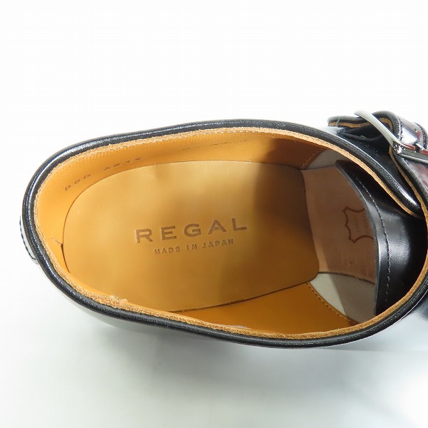 実際に弊社で買取させて頂いたREGAL/リーガル モンクストラップ ビジネスシューズ 07NR/25.0の画像 4枚目