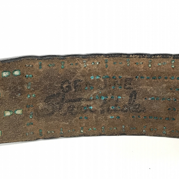 実際に弊社で買取させて頂いたWTAPS×WOLF'S HEAD/ダブルタップス×ウルフズヘッド スタッズ ベルト/32の画像 4枚目