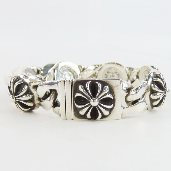 実際に弊社で買取させて頂いたCHROME HEARTS/クロムハーツ クロスリンク ブレスレット 6リンクの画像 1枚目