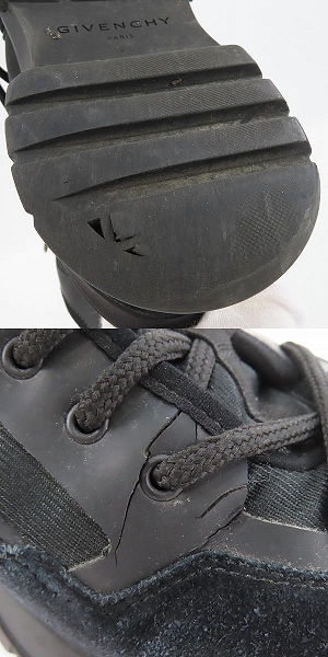 実際に弊社で買取させて頂いたGIVENCHY/ジバンシィ スウェードレザー切替 ハイカットスニーカー 41の画像 8枚目