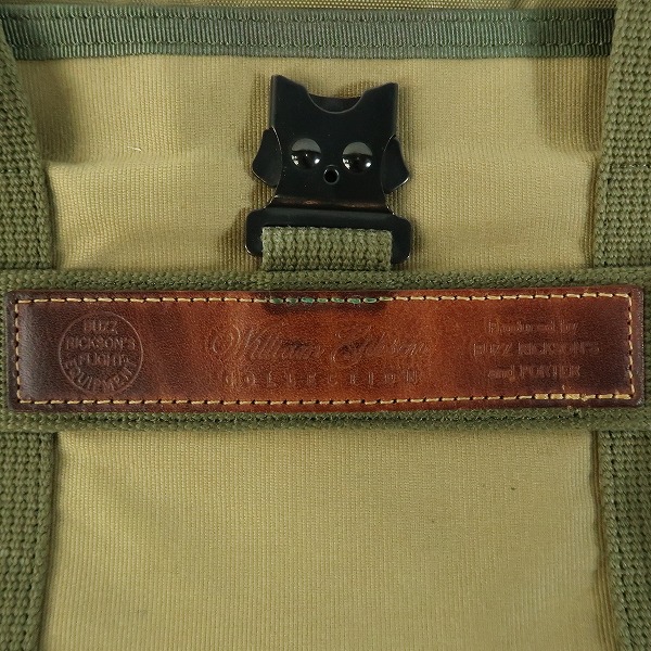 実際に弊社で買取させて頂いたBUZZ RICKSON'S×PORTER/バズリクソンズ×ポーター WilliamGibson/ウィリアムギブソン トートバッグ カーキの画像 6枚目