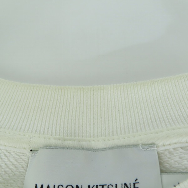 実際に弊社で買取させて頂いたMAISON KITSUNE/メゾンキツネ 刺繍ワッペン トレーナー/スウェット GU00342KM0002 XL	の画像 6枚目
