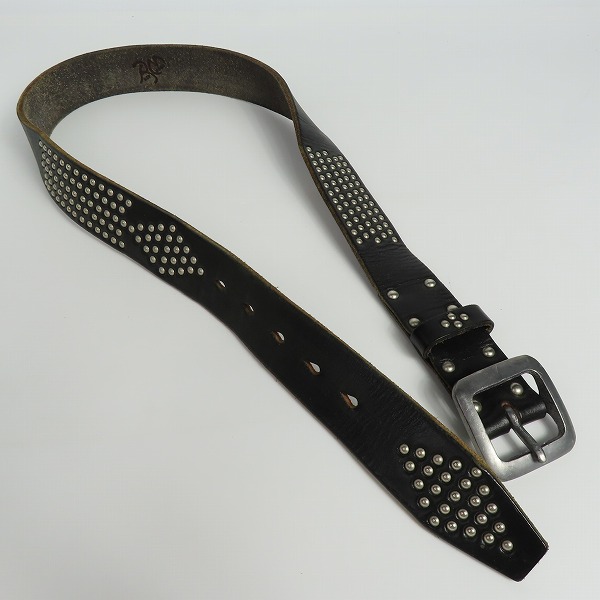 実際に弊社で買取させて頂いたRED MOON/レッドムーン スタッズ レザー ベルトの画像 7枚目