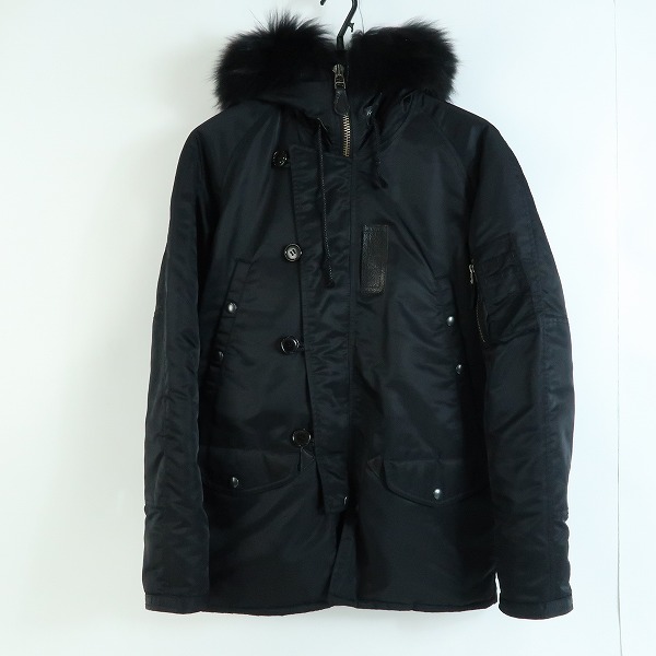 実際に弊社で買取させて頂いたwjk/ダブルジェーケー N3B ファー付き フーディナイロン ジャケット 103 ny03/M