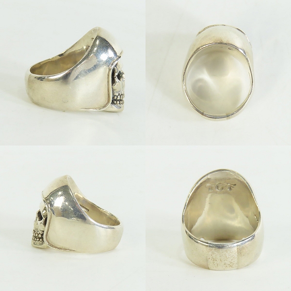 実際に弊社で買取させて頂いたTHE GREAT FROG/ザ グレートフロッグ バイカースカルリング/Biker Skull Ring 25号-25.5号の画像 2枚目
