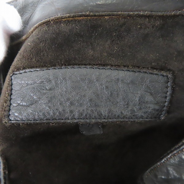 実際に弊社で買取させて頂いたISAMU KATAYAMA BACKLASH/イサムカタヤマ バックラッシュ シングルライダースジャケット 964-03/2(M)の画像 2枚目