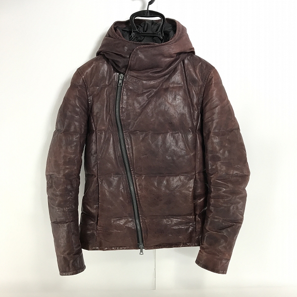 実際に弊社で買取させて頂いたISAMUKATAYAMA BACKLASH/バックラッシュ ポルトガルステアレザー ホワイトグースダウン 1280-03/S