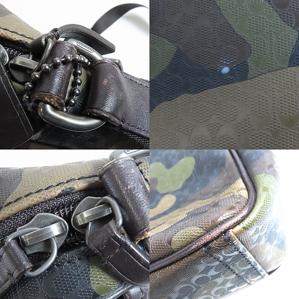 実際に弊社で買取させて頂いたCOACH/コーチ シグネチャー カモフラージュ ショルダーバッグ F70848の画像 7枚目