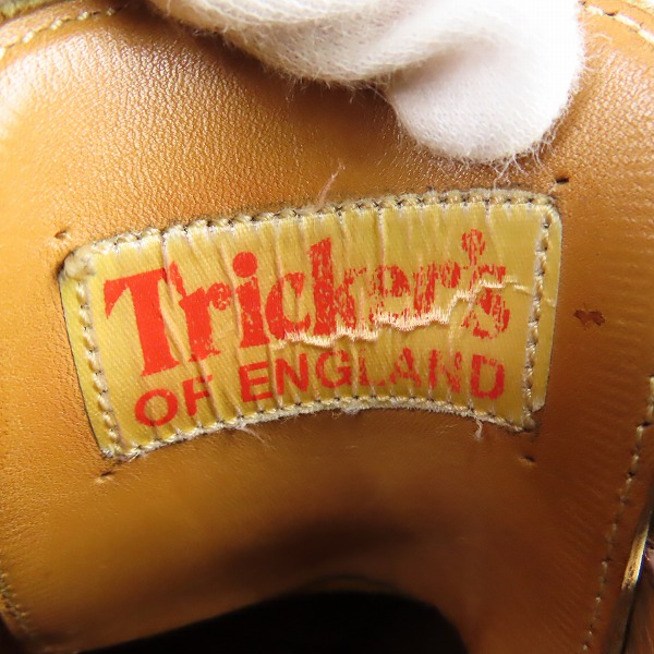 実際に弊社で買取させて頂いたTricker's/トリッカーズ MALTON/モルトン ウイングチップ ブーツ ブラウン M2508/9の画像 6枚目