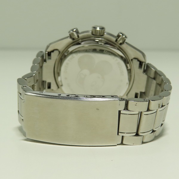 実際に弊社で買取させて頂いたBEAMS×OVER THE STRIPES/ビームス×オーバーザストライプス ミッキーマウス クロノグラフ 腕時計【動作未確認】の画像 2枚目