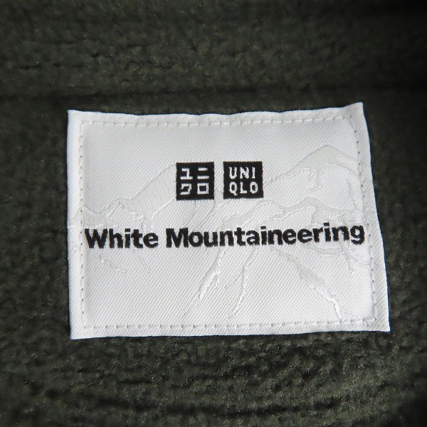 実際に弊社で買取させて頂いたUNIQLO×White Mountaineering/ユニクロ×ホワイトマウンテニアリング フリースオーバーサイズジャケット オリーブ Lの画像 2枚目