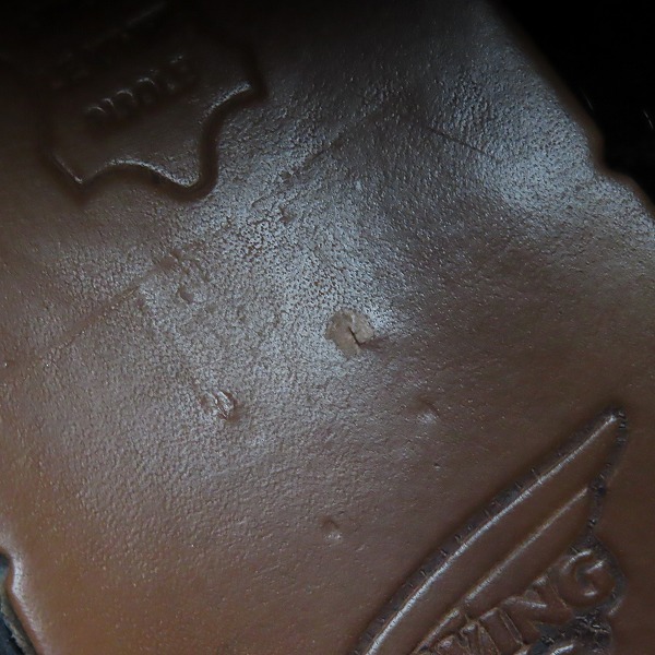 実際に弊社で買取させて頂いたRED WING/レッドウィング 30周年 BEAUTY&YOUTH別注 ALL BLACK PLANE TOE 1989/7.5Dの画像 8枚目