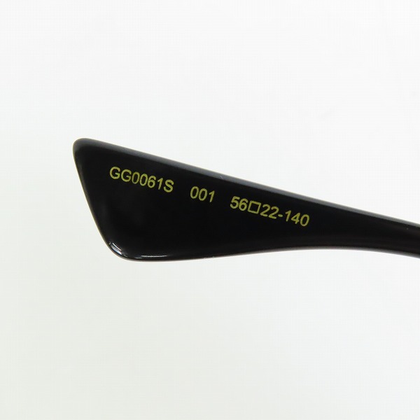 実際に弊社で買取させて頂いたGUCCI/グッチ サングラス/アウェア/アレッサンドロ・ミケーレデザイン/GG0061S 001の画像 8枚目