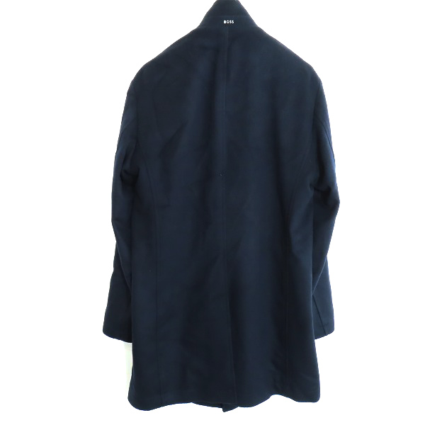 実際に弊社で買取させて頂いたHUGO BOSS/ヒューゴボス チェスターコート ネックリブ カシミヤ混/50の画像 1枚目