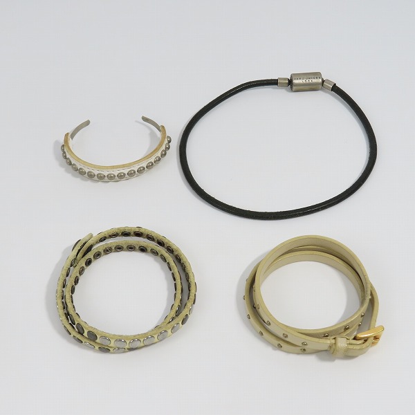 実際に弊社で買取させて頂いたWJK/ダブルジェーケー marc jacobs/マークジェイコブス HTC/エイチティーシー他 ブレスレット/バングル等 4点セット