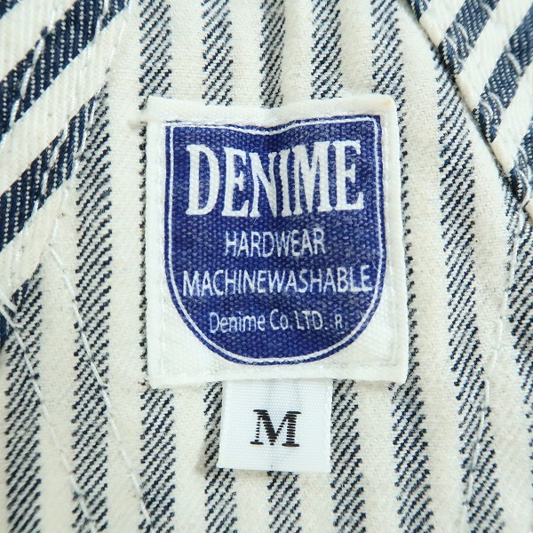 実際に弊社で買取させて頂いたDENIME/ドゥニーム ヒッコリー オーバーオール/Mの画像 2枚目