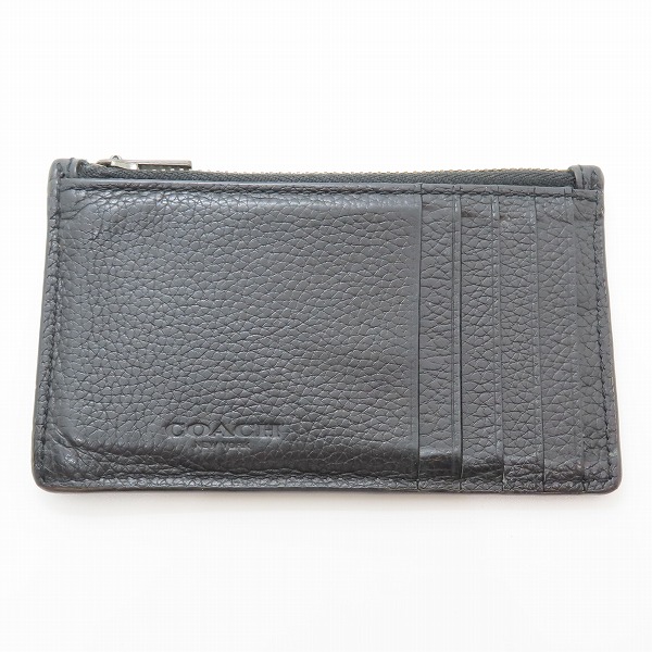 実際に弊社で買取させて頂いたCOACH/コーチ レザー ジップ カードケース F38582　の画像 1枚目
