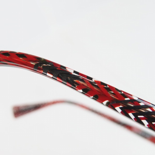 実際に弊社で買取させて頂いたalain mikli/アランミクリ Puzzle/パズル 度入り眼鏡/メガネフレーム/アイウェア A03018 4110の画像 8枚目